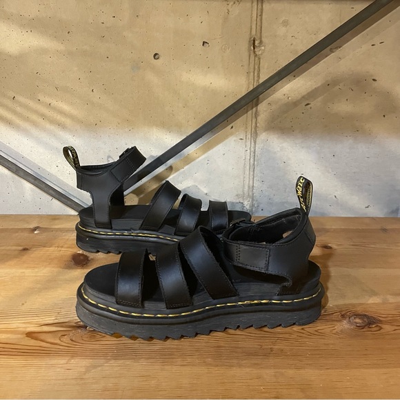 Dr Martens Black Blair Sandals Size 7 - Picture 7 of 7
